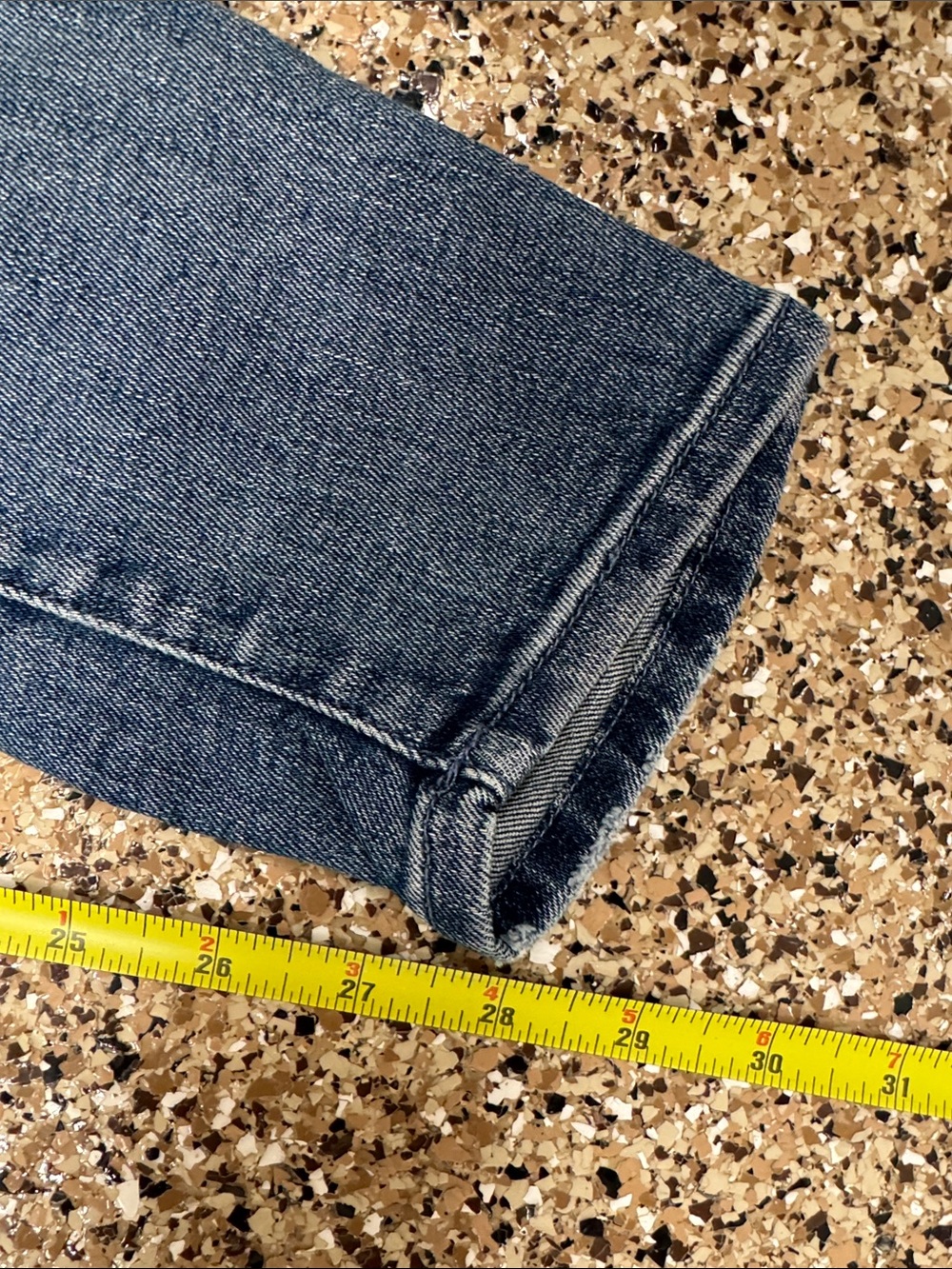 MOTHER Two-Tone Blue 'The Looker' Denim Jeans - Picture 8 of 9